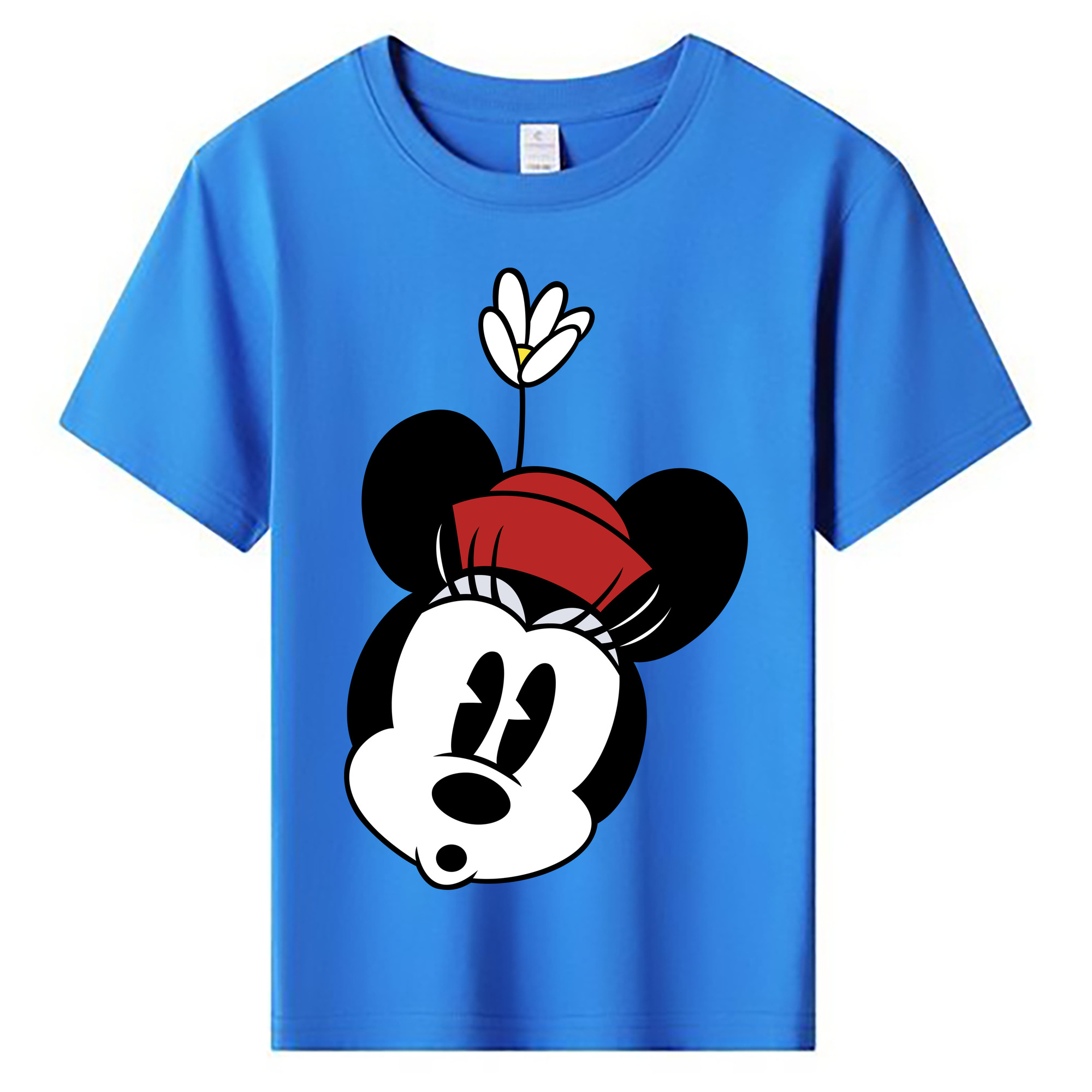 ミッキーマウス Mickey Mouse 綿100％キッズTシャツ（フロントプリント）